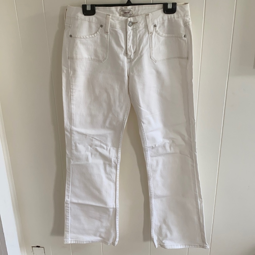 Levi White Jeans Sz 10